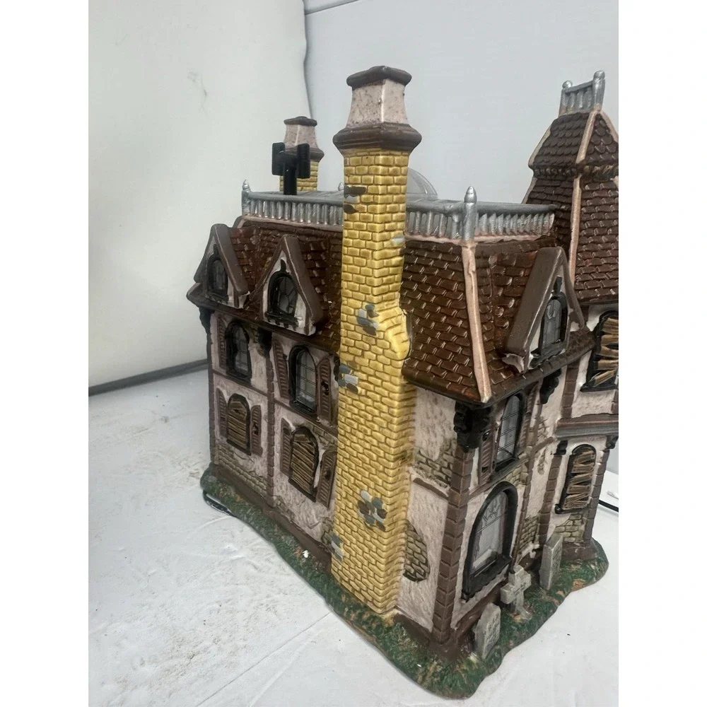 2002 Lemax Alford Mansion Spooky Town Halloween Village House Spookside Estates